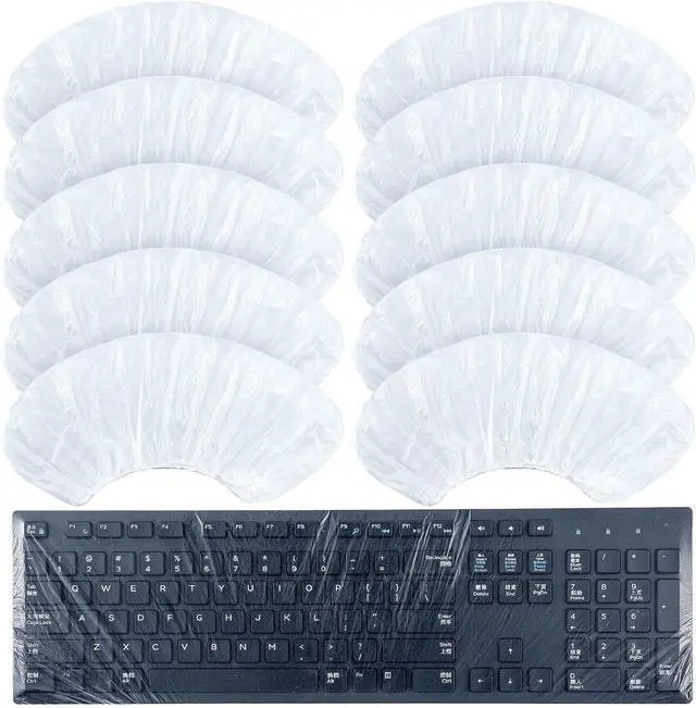 Main image of Weewooday 30 Pcs Universal Disposable Keyboard Protector Cover 0.025mm Wipeable Fully Covered Waterproof Anti-Dust Keyboard Protector for Computer Desktop Schools Office Supplies