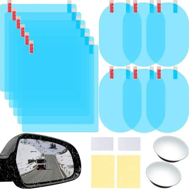 Main image of Boao 16 Pieces Car Side View Waterproof Film, 2 Pcs Blind Spot Mirrors
