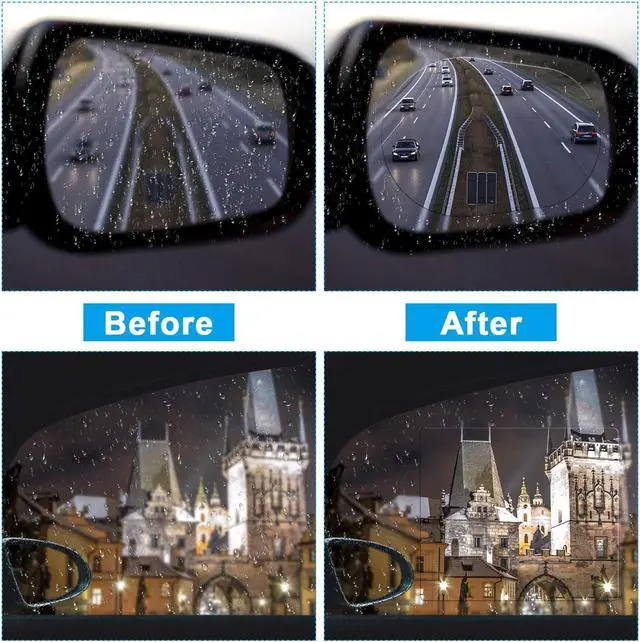 Alt view image 3 of 7 - Boao 16 Pieces Car Side View Waterproof Film, 2 Pcs Blind Spot Mirrors
