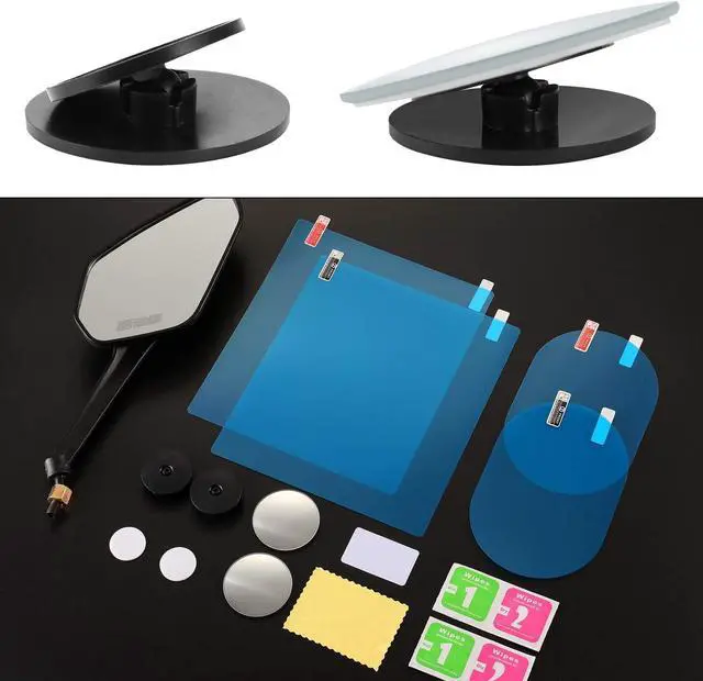 Alt view image 6 of 7 - Boao 16 Pieces Car Side View Waterproof Film, 2 Pcs Blind Spot Mirrors