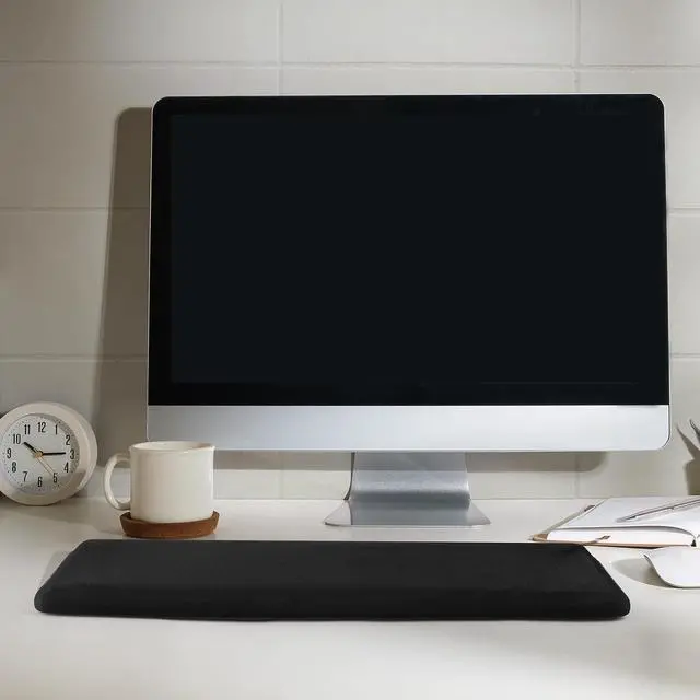 Alt view image 6 of 7 - Keyboard Dust Cover for 75% 80% 96% Full Size PC Keyboards | Stretch Fabric Anti-Dust Keyboard Sleeve, Dustproof Protector Fits 14.9"x5.9" to 19.5"x7.5" Keyboards, Black, Size M