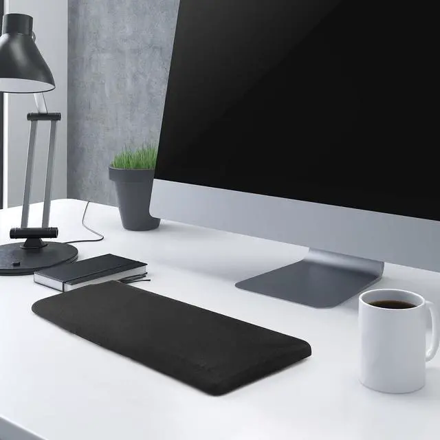 Alt view image 7 of 7 - Keyboard Dust Cover for 75% 80% 96% Full Size PC Keyboards | Stretch Fabric Anti-Dust Keyboard Sleeve, Dustproof Protector Fits 14.9"x5.9" to 19.5"x7.5" Keyboards, Black, Size M