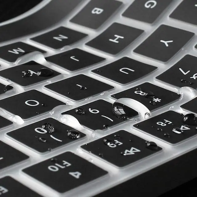 Alt view image 4 of 7 - ProElife Ultra Thin Silicone Keyboard Protector Cover Skin for Apple Magic Keyboard & Magic Keyboard 2 (U.S Version, Model: MLA22L/A-A1644, Without Numeric Keypad) (Black)