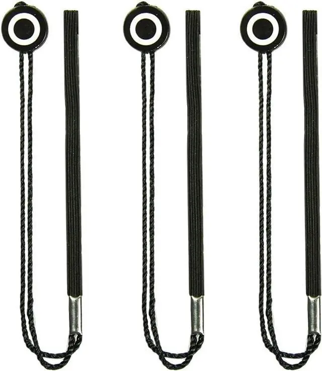 Main image of Foto&Tech Camera Lens Cap Leash with Elastic String, Compatible with Universal DSLR SLR Evil Mirrorless Cameras Video (x3)