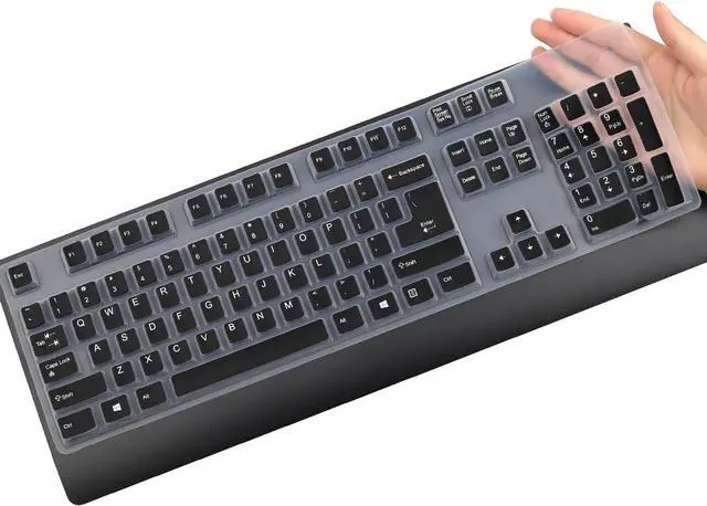 Main image of Keyboard Cover for Lenovo Preferred Pro & Preferred Pro II Wired Keyboard 4X30M86879 4Y9400 73p5220 US 41A5289 54Y9400 SK-8825/8813/8820/1619/8827/8817 KB-1021/1468 ku-0225 ekb-425a (Black)