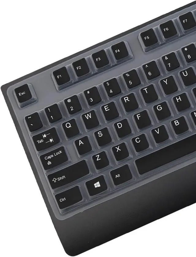 Alt view image 2 of 6 - Keyboard Cover for Lenovo Preferred Pro & Preferred Pro II Wired Keyboard 4X30M86879 4Y9400 73p5220 US 41A5289 54Y9400 SK-8825/8813/8820/1619/8827/8817 KB-1021/1468 ku-0225 ekb-425a (Black)