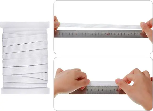 Alt view image 4 of 6 - Shappy Elastic for Sewing Knit Elastic Band(1/2 Inch X 11 Yards,White)