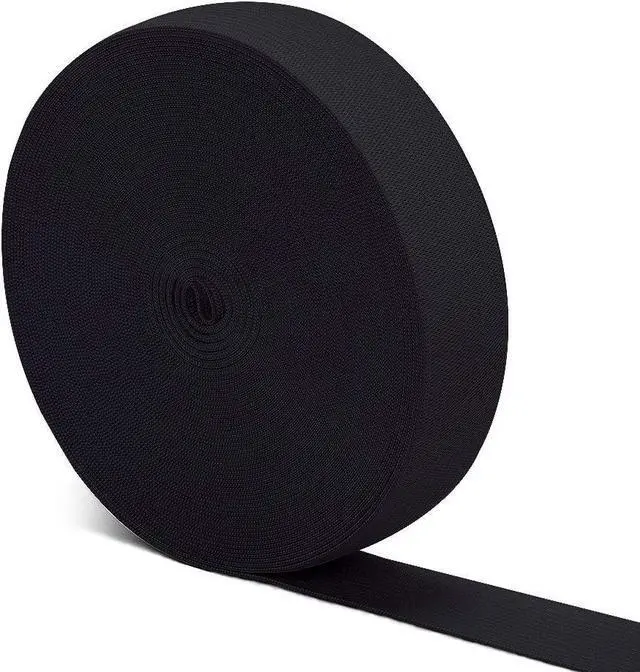 Main image of Airisoer Elastic Bands for Sewing 1 Inch x 12 Yards, Black | Stretchable Knit Elastic Spool, Durable & Strong, for Waistbands, Pants, Clothes, DIY Crafts & Sewing, and Everyday Fixes