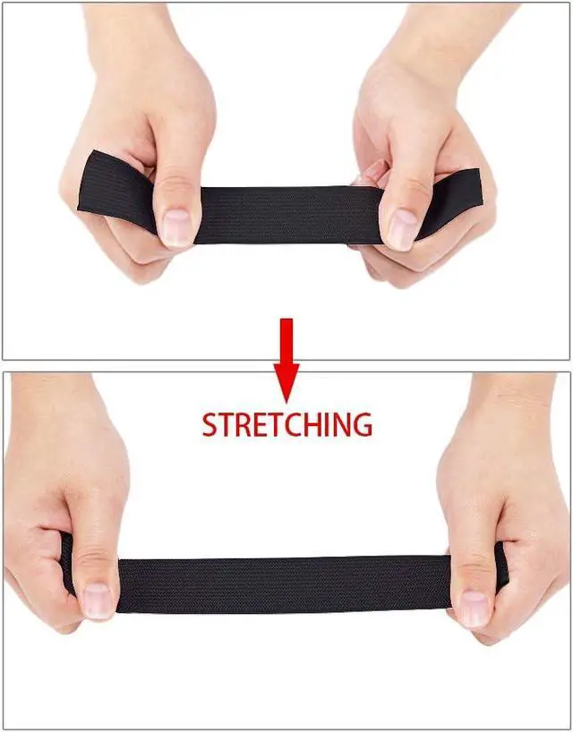 Alt view image 6 of 7 - Airisoer Elastic Bands for Sewing 1 Inch x 12 Yards, Black | Stretchable Knit Elastic Spool, Durable & Strong, for Waistbands, Pants, Clothes, DIY Crafts & Sewing, and Everyday Fixes