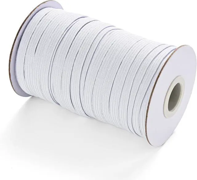 Alt view image 3 of 7 - XKDOUS Elastic Band for Sewing, 1/4 Inch 40 Yards, White | Knit Elastic Bands High Elastic Cord for Sewing Waistband and Pants Waist
