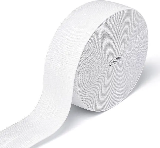 Main image of Airisoer Elastic Bands for Sewing 1.5 Inch x 12 Yards, White | Stretchable Knit Elastic Spool, Durable & Strong, for Waistbands, Pants, Clothes, DIY Crafts & Sewing, and Everyday Fixes