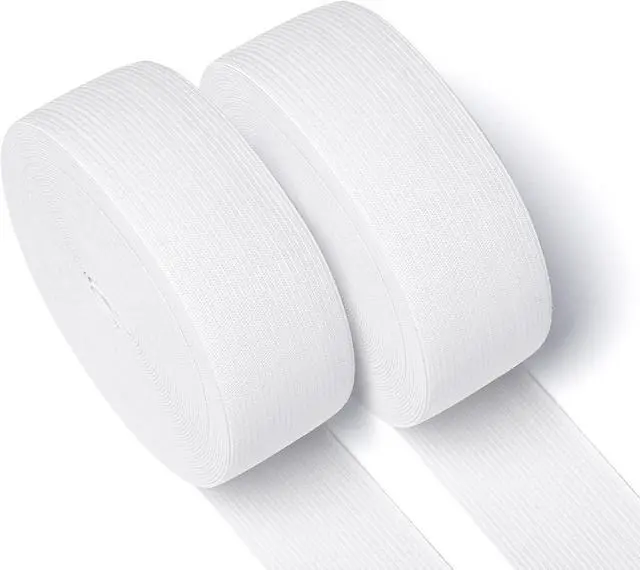 Alt view image 3 of 7 - Airisoer Elastic Bands for Sewing 1.5 Inch x 12 Yards, White | Stretchable Knit Elastic Spool, Durable & Strong, for Waistbands, Pants, Clothes, DIY Crafts & Sewing, and Everyday Fixes