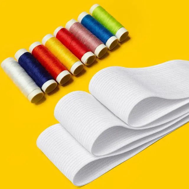 Alt view image 5 of 7 - Airisoer Elastic Bands for Sewing 1.5 Inch x 12 Yards, White | Stretchable Knit Elastic Spool, Durable & Strong, for Waistbands, Pants, Clothes, DIY Crafts & Sewing, and Everyday Fixes