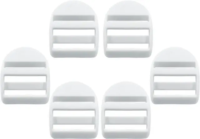 Main image of BokWin 6 Pcs Plastic Ladder Lock Slide Buckle Adjustable Replacement for Backpack Straps Luggage