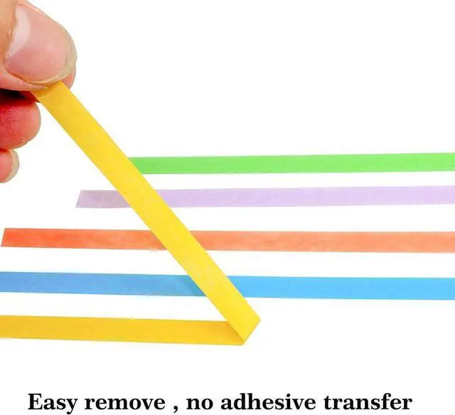 Alt view image 4 of 4 - JINBING 6Rolls Washi Masking Tape for DIY Nail Arts Drawing Pattern Making 2mm 2.5mm 3mm 4mm 5mm 6mm x 25m (Blue)