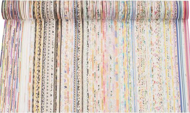 Alt view image 4 of 7 - Exrta Slim Washi Tape Set Random Patterns 80 Rolls+ Bundle Printed Super Skinny Decorative Masking Tape Scrapbook Tape for DIY Craft Art Projects Journal Gift Wrapping (Patterns Printed)
