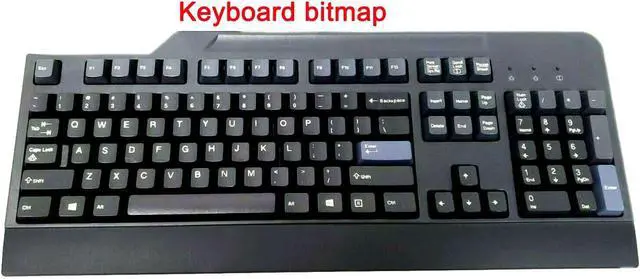 Alt view image 2 of 3 - Keyboard Skin Cover Compatible with Lenovo Preferred Pro & Preferred Pro II Wired Keyboard 4X30M86879 4Y9400 73p5220 41A5289, sk-8813/8825/8820/1619/8827/8817, ku-0225, KB-1021/1468, ekb-425a (Black)