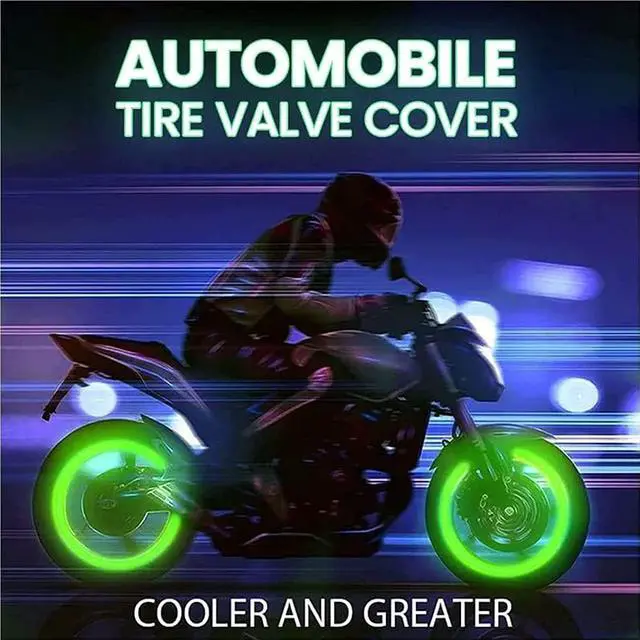 Alt view image 3 of 7 - 20Pcs Fluorescent Tire Valve Caps, 2026 Glow in the Dark Tire Valve Caps, Glow in the Dark Valve stem caps Pranks for Adults Cars Bike Motorcycles,Valve Stem Caps Funny(20Pcs Green)