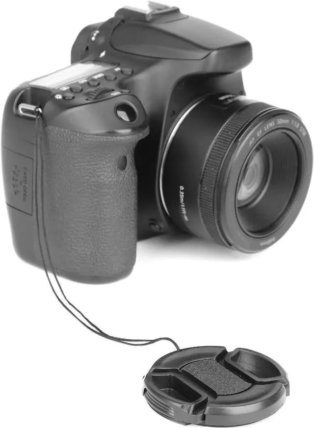 Alt view image 6 of 6 - Camera 52mm Lens Cap Center Pinch with Lens Cap Leash Hole Bundle Compatible with Nikon Sony Canon DSLR Cameras & Other DSLR Cameras UV Lens (52mm)- 4 Pack