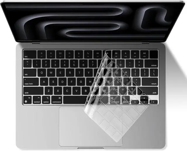 Main image of EooCoo Keyboard Cover Skin for MacBook Neo, Pro 14/16, Air 13/15, Clear | Invisible, Anti Fingerprints & Dust, for 2026-2021 M5-M1 Pro/Max MacBook Pro 14/16, M5-M2 MacBook Air 13/15, MacBook Neo 13