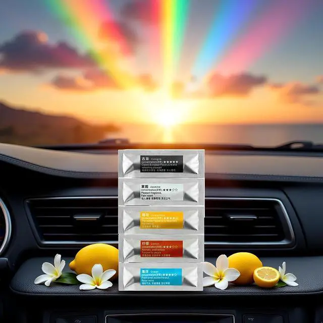 Alt view image 5 of 7 - 5pcs Colorful Refill Sticks Replacement Cores for Car Air Fresheners Scents Diffuser Vent Clips Perfume Essential Oil Sticks Automotive Air Fresheners