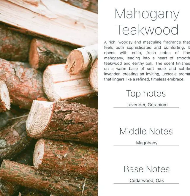 Alt view image 4 of 6 - Car Air Freshener Mahogany Teakwood 2 Pack Hanging Air Freshener Diffuser, Cute Car Accessories, Air Freshner for Women & Men Gift, Non-Toxic Car Scent, Long Lasting Oil Diffuser, Made in USA