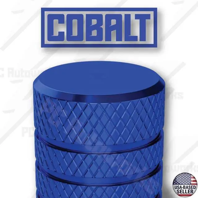 Alt view image 4 of 7 - Aluminum Tire Valve Stem Caps Anti-Rust, Premium Anodized Aluminum, Corrosion-Resistant, Easy Install, Universal Fit for Car, Truck, Bike, SUV 1 Pack/Set of 4 (Cobalt Blue)