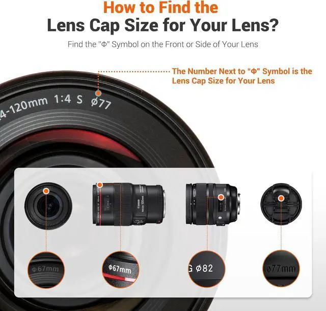 Alt view image 2 of 6 - JJC 43mm Front Lens Cap Cover + Anti-Loss Cap Keeper Leash for Camera Lens | for Canon RF 50mm f1.8 STM, EF-M 22mm f2 STM, Fuji Fujifilm XF 35mm f2 R WR, XF 23mm f2 R WR Lens & More 43mm Thread Lenses