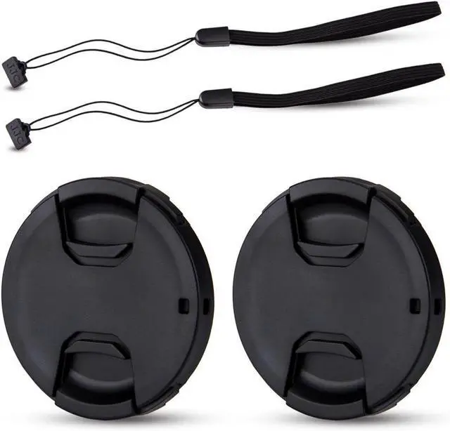 Main image of JJC 2-Pack 52mm Front Lens Cap Cover with Cap Keeper Leash for Camera Lens | for Nikon D3000 D3100 D3200 D3300 D5000 D5100 D5200 D5300 D5500 with AF-S 18-55mm Kit Lens and Other 52mm Thread Lenses