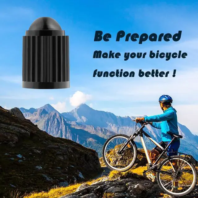 Alt view image 5 of 6 - KURAMI Tire Valve Stem Caps 200 Pcs,Black Plastic Valve Caps Sealing Ring | 200 Pcs Black Plastic Valve Caps with Sealing Ring,Valve Stem Caps General for Cars,Bicycles,Motorcycles,Trolleys and Trucks