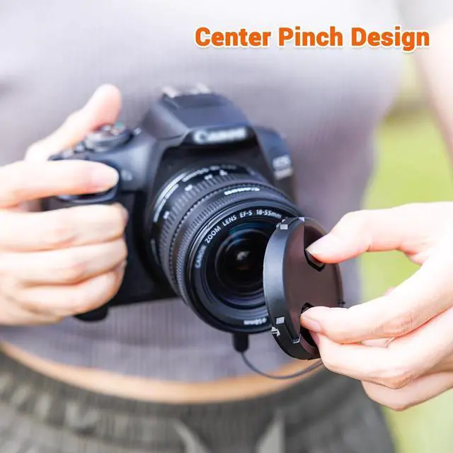 Alt view image 5 of 6 - JJC 43mm Front Lens Cap Cover + Anti-Loss Cap Keeper Leash for Camera Lens | for Canon RF 50mm f1.8 STM, EF-M 22mm f2 STM, Fuji Fujifilm XF 35mm f2 R WR, XF 23mm f2 R WR Lens & More 43mm Thread Lenses
