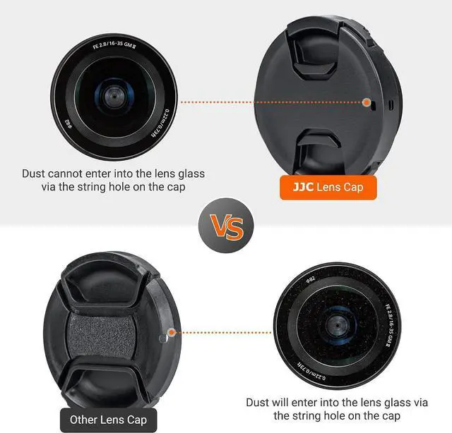 Alt view image 4 of 6 - JJC 43mm Front Lens Cap Cover + Anti-Loss Cap Keeper Leash for Camera Lens | for Canon RF 50mm f1.8 STM, EF-M 22mm f2 STM, Fuji Fujifilm XF 35mm f2 R WR, XF 23mm f2 R WR Lens & More 43mm Thread Lenses