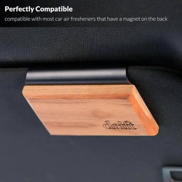 Alt view image 3 of 7 - 2PACK Visor Clips for Drift Car Air Freshener (Matte Black) | high-elasticity spring steel | harder electroplating, not spray painting | fit for most car air freshener blocks with magnets