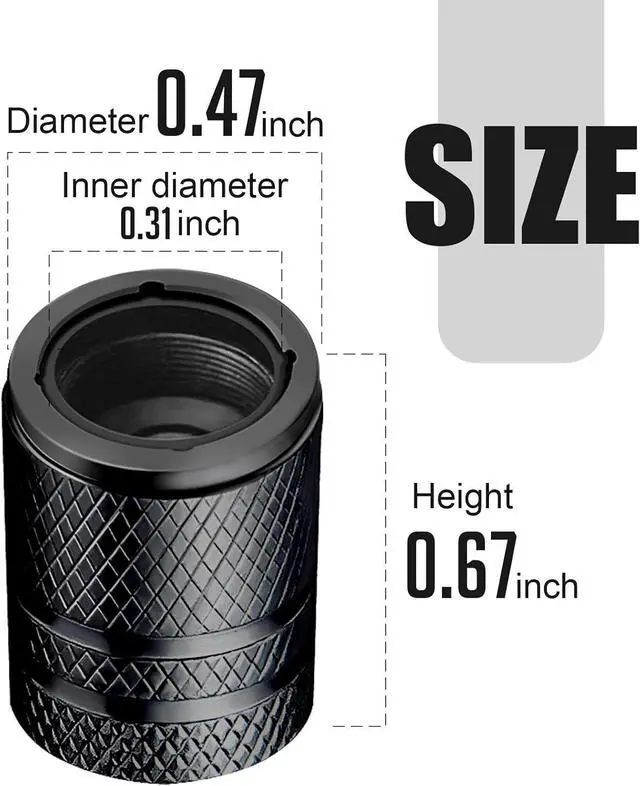 Alt view image 3 of 6 - DESOUL 4 Pack Tire Valve Stem Caps Cat Paw - Black | Aluminum Air Caps with Plastic Liner Corrosion Resistant | Leak-Proof | Universal Fit for Cars, Trucks, Motorcycles