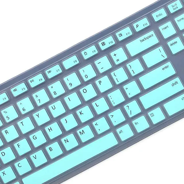 Alt view image 3 of 6 - Keyboard Cover for Dell Pro KM5221W KM7321W & Pro KB500 Keyboard, Dell Pro KM5221W Desktop Keyboard Cover Protector-Hotblue