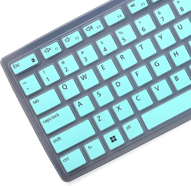 Alt view image 2 of 6 - Keyboard Cover for Dell Pro KM5221W KM7321W & Pro KB500 Keyboard, Dell Pro KM5221W Desktop Keyboard Cover Protector-Hotblue