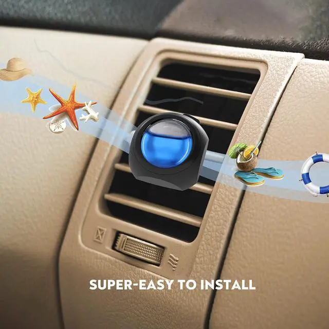 Alt view image 5 of 6 - DRIVEJOY Car Air Freshener Vent Clips, 8 PK, 6 Ocean, 2 New Car Scent, Long Lasting Air Fresheners for Men & Women, Up to 240 Days, Odor Eliminator