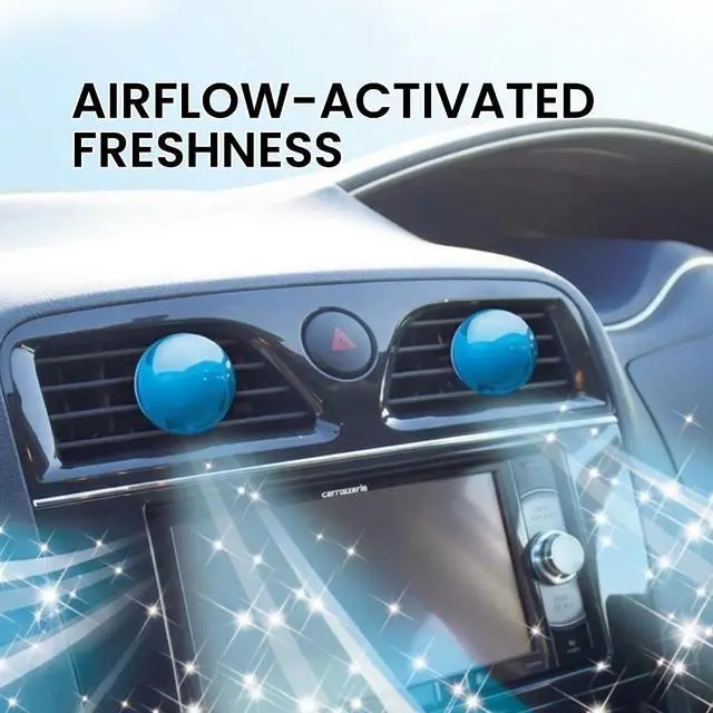 Alt view image 3 of 7 - CARALL CUE AIR Car Air Freshener Vent Clips Refill (2 PCS), PLATINUM SHOWER scent | Authentic JDM Long-Lasting Solid Core Automotive Deodorizer, Made in Japan