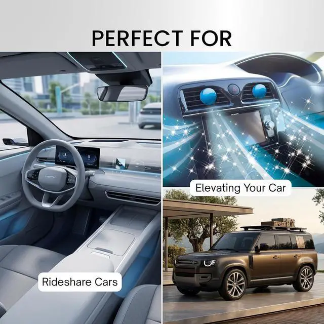 Alt view image 6 of 7 - CARALL CUE AIR Car Air Freshener Vent Clips Refill (2 PCS), PLATINUM SHOWER scent | Authentic JDM Long-Lasting Solid Core Automotive Deodorizer, Made in Japan
