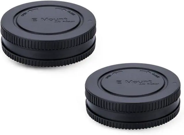 Alt view image 6 of 6 - JJC E-Mount Body & Rear Lens Cap Cover for Sony, Replaces ALC-B1EM, 2-Pack | Compatible with Sony A1 II A7C II A7R VI V IV A7 V IV III A7S III A9III A6600 A6500 A6400 A6300 A6100 ZV-1 ZV-E10