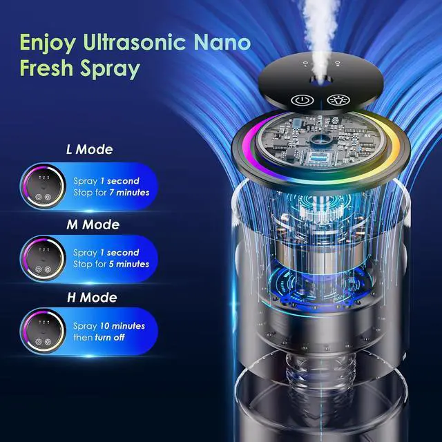 Alt view image 3 of 5 - Car Air Freshener Refill, 150mL Large Capacity Lasts Up to 6 Months, Dedicated Perfume Refill, More Scents are Being Added Regularly, Machine not included (Cologne)