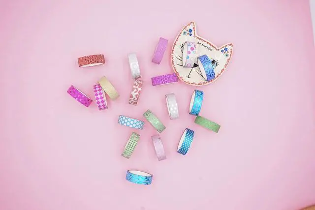 Alt view image 6 of 6 - Phantomon Washi Tape Craft Tape Set 30 Roll Wide Decorative Tape for Art, DIY Decor, Scrapbook, Glitter Washi Masking Tape