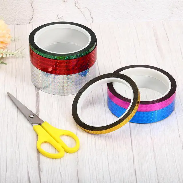 Alt view image 5 of 5 - PATIKIL Prism Tape 0.5 Inch x 55 Yards, Holographic Metalized Reflective Adhesive for Detailing Accent Wall Decor Art, Silver