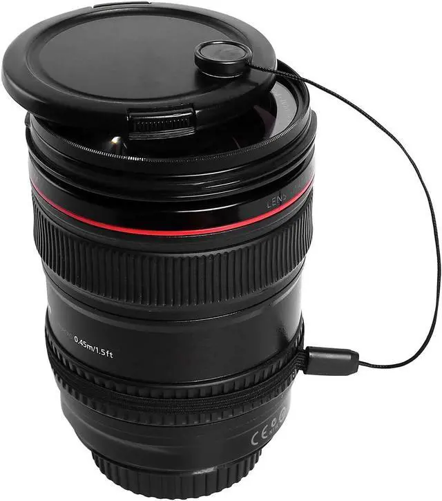 Alt view image 6 of 7 - Camera Lens Cap Keeper Lens Cap Holder Prevent Lens Cap Lost for DSLR SLR Camera Canon/Nikon/Sony/Panasonic/Fujifilm Camera with Microfiber Cleaning Cloth (8 Pack)