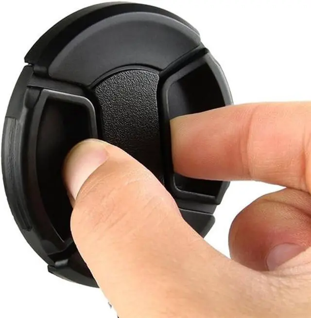 Alt view image 2 of 4 - (5 Pcs Bundle) 55MM Front Lens Filter Snap On Pinch Cap, 55mm Lens Cap, 55 mm Protector Cover for DSLR SLR Camera Lense