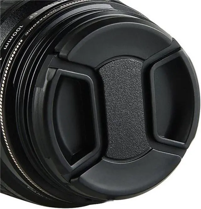Alt view image 3 of 4 - (5 Pcs Bundle) 55MM Front Lens Filter Snap On Pinch Cap, 55mm Lens Cap, 55 mm Protector Cover for DSLR SLR Camera Lense