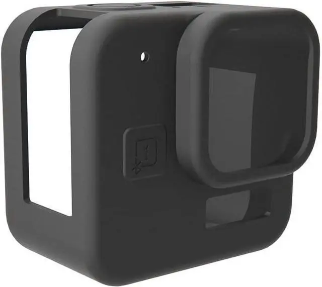 Main image of Silicone Case for GoPro Hero 11 Black Mini Tempered Glass Lens Protector Protective Film Cover for GoPro11 Mini Accessories (Black Case)