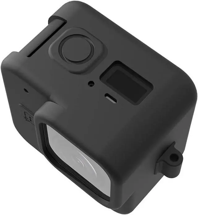 Alt view image 4 of 6 - Silicone Case for GoPro Hero 11 Black Mini Tempered Glass Lens Protector Protective Film Cover for GoPro11 Mini Accessories (Black Case)