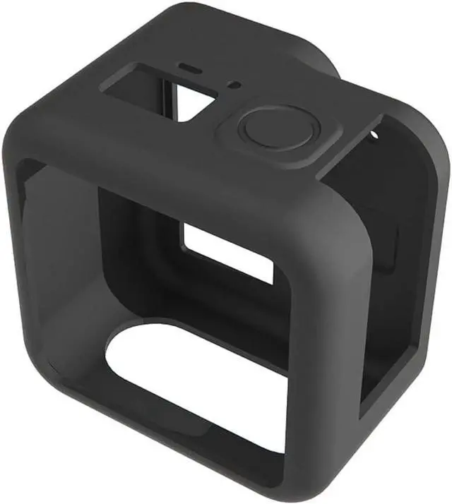 Alt view image 5 of 6 - Silicone Case for GoPro Hero 11 Black Mini Tempered Glass Lens Protector Protective Film Cover for GoPro11 Mini Accessories (Black Case)