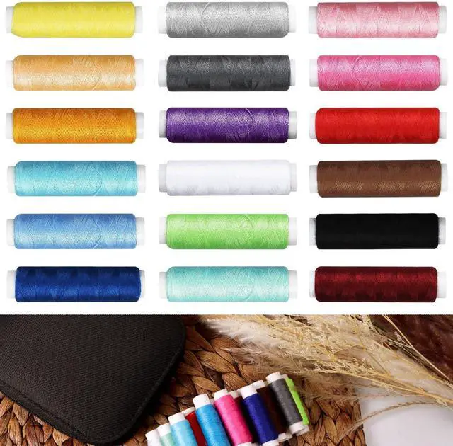 Alt view image 5 of 6 - JUNING Sewing Kit with Case Portable Sewing Supplies for Mom Grandma Women Men Teen Girls Boys Home Traveler, Adults, Beginner, Emergency, Contains Thread, Scissors, Needles,Measuring Tape and More
